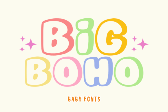 Big Boho: A Charming Typeface for Creative and Cheerful Designs