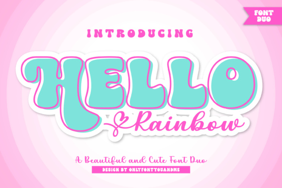 Discovering the Playful Charm of Hello Rainbow Typography