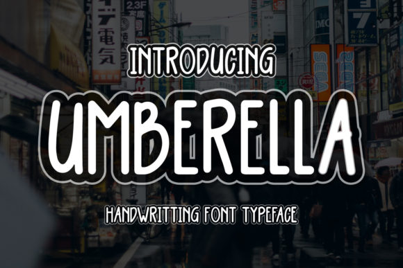 Umberella: The Quirky Display Font for Playful Projects